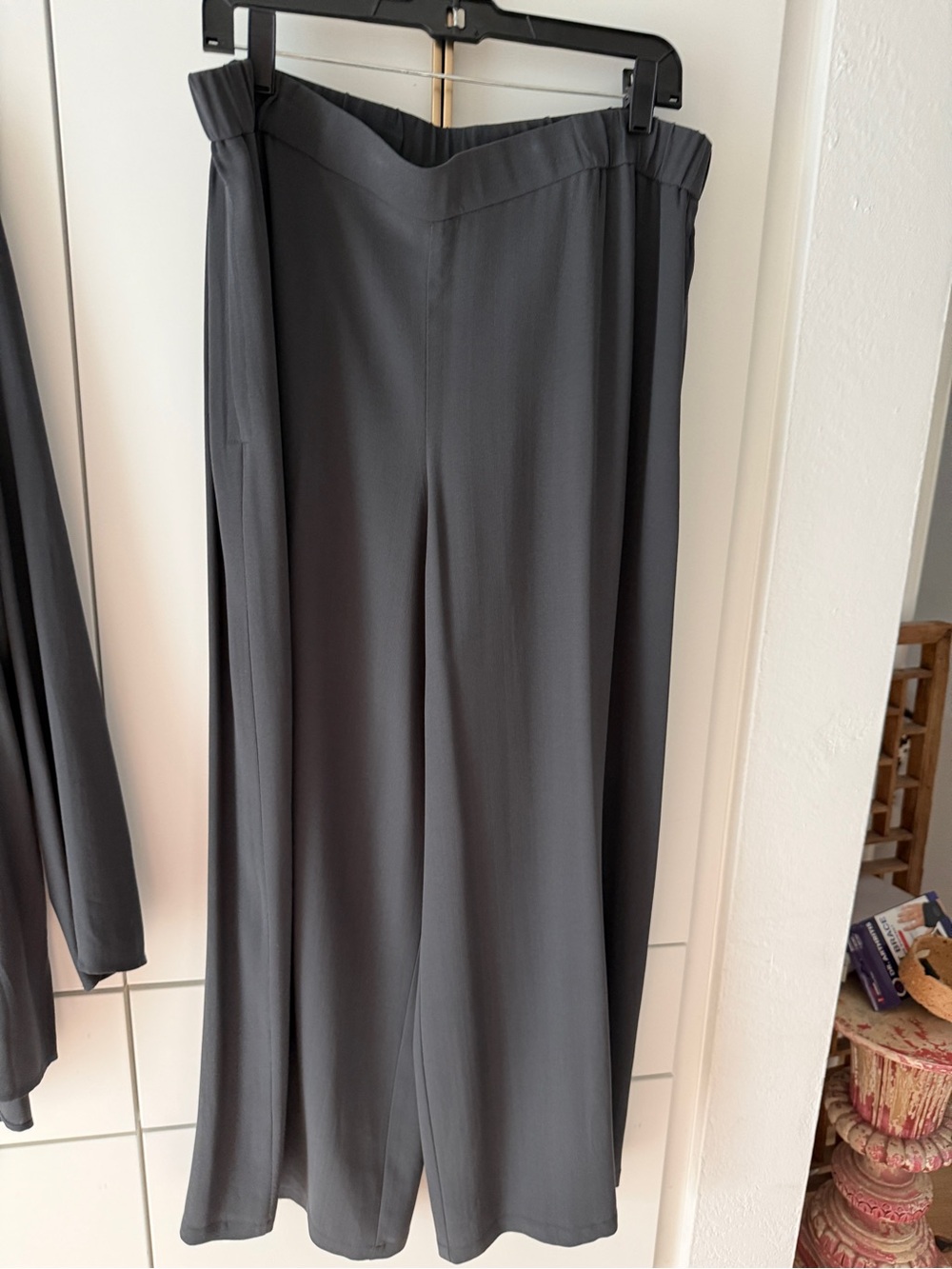 Eileen Fisher Wide Leg Ankle Pant - Gray